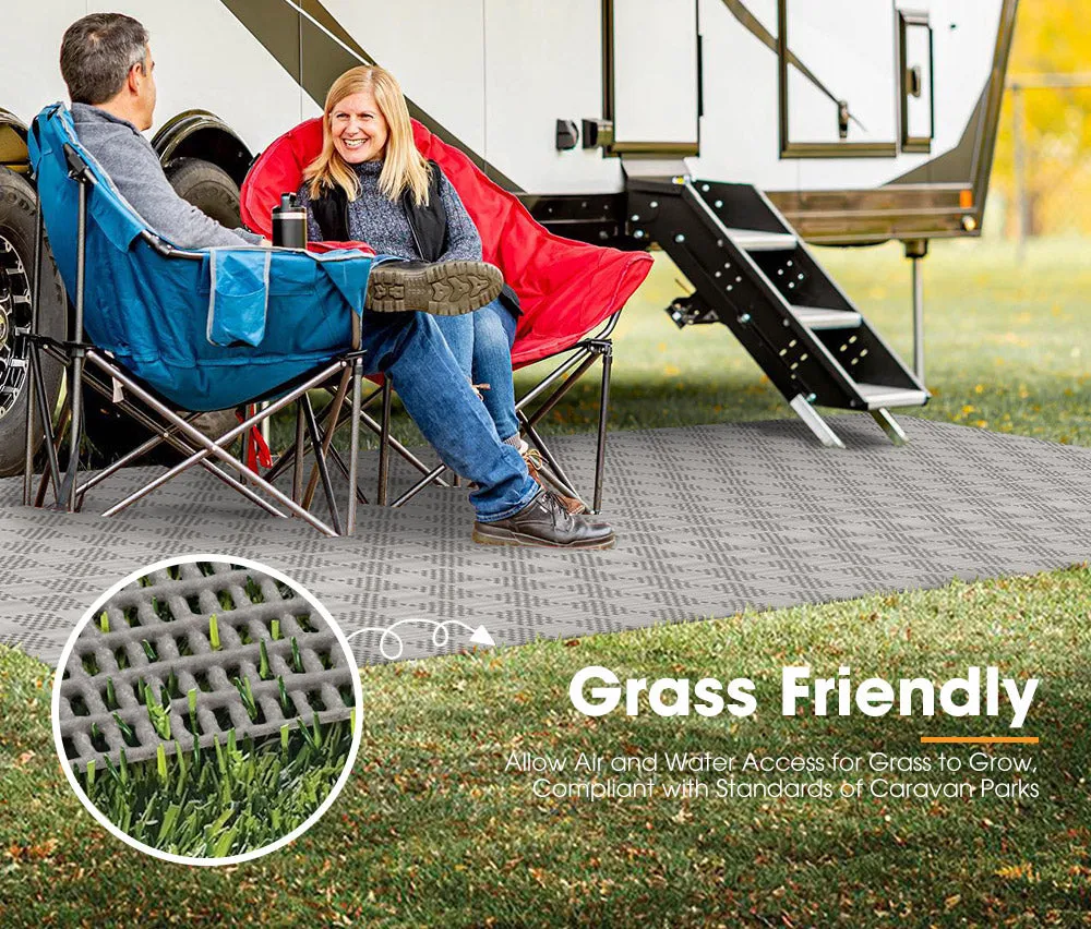 San Hima 4M x 2.5M Annex Matting Floor Mats Mesh Caravan Park Camping Picnic