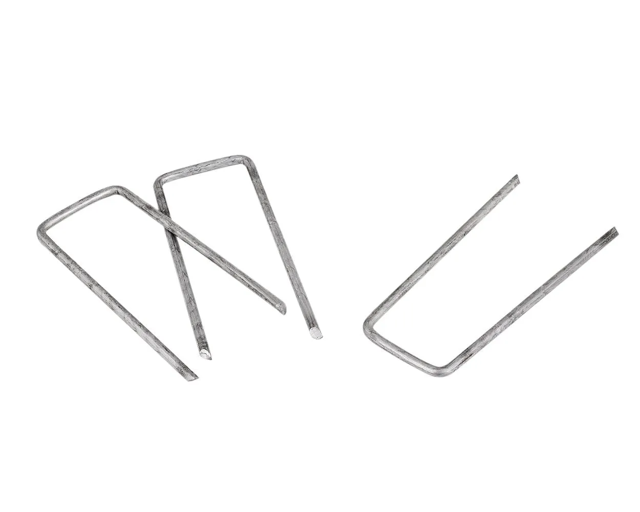 Set of 12 Wind Stakes 4 Inch Galvanized Staples