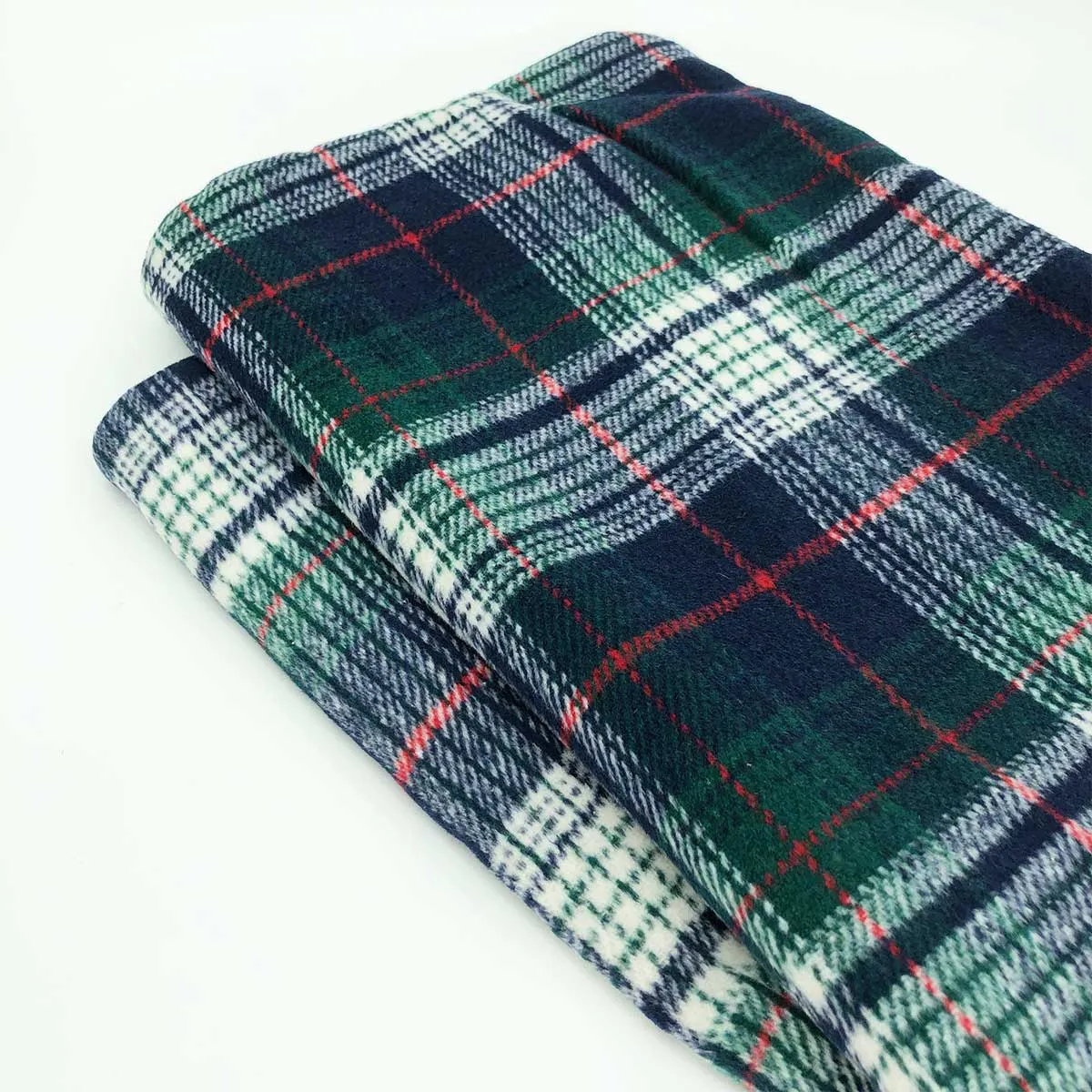 Sherpa Lined Pet Blanket in Blue & Green