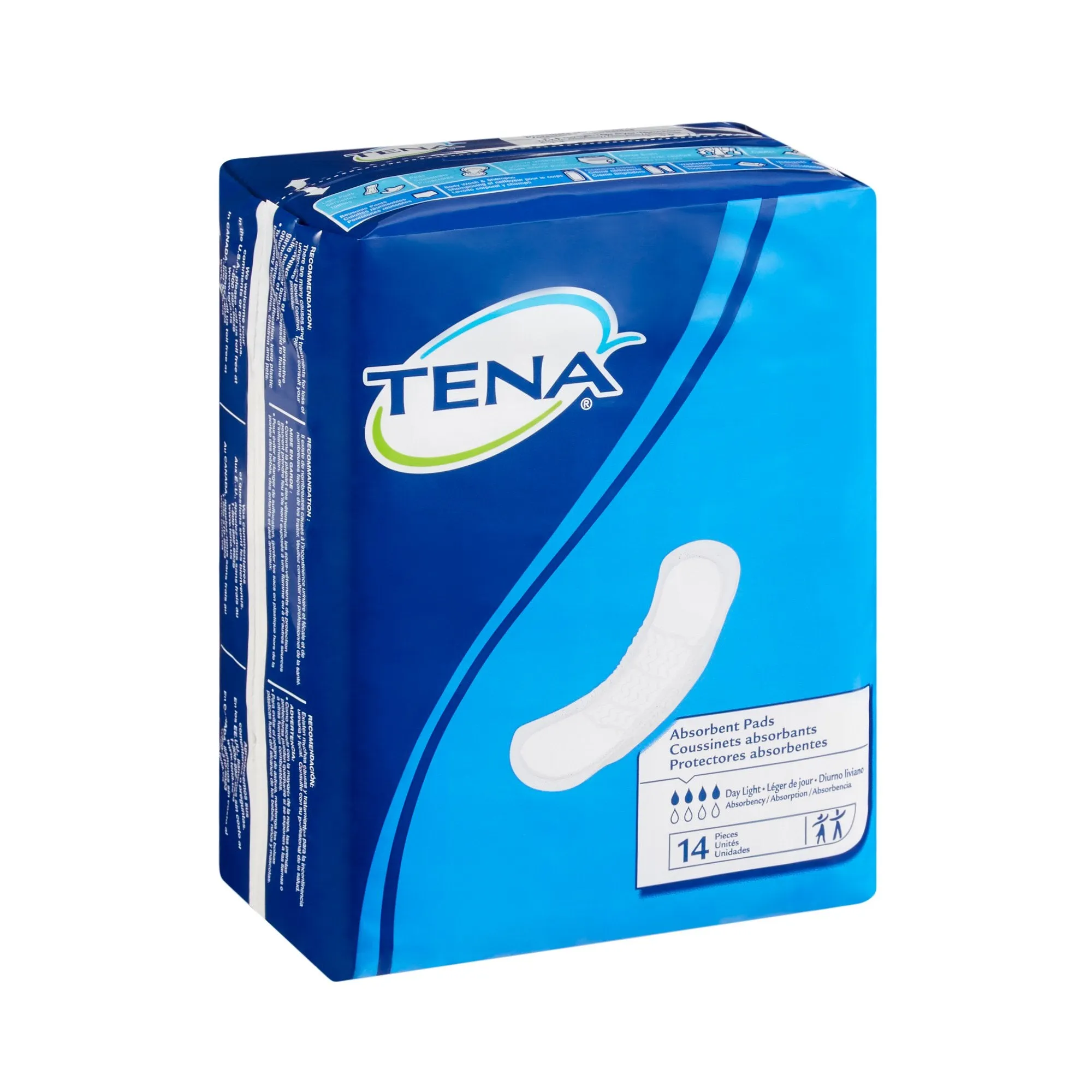 TENA Bladder Control Pads, Moderate Absorbency, 13 Inch, White