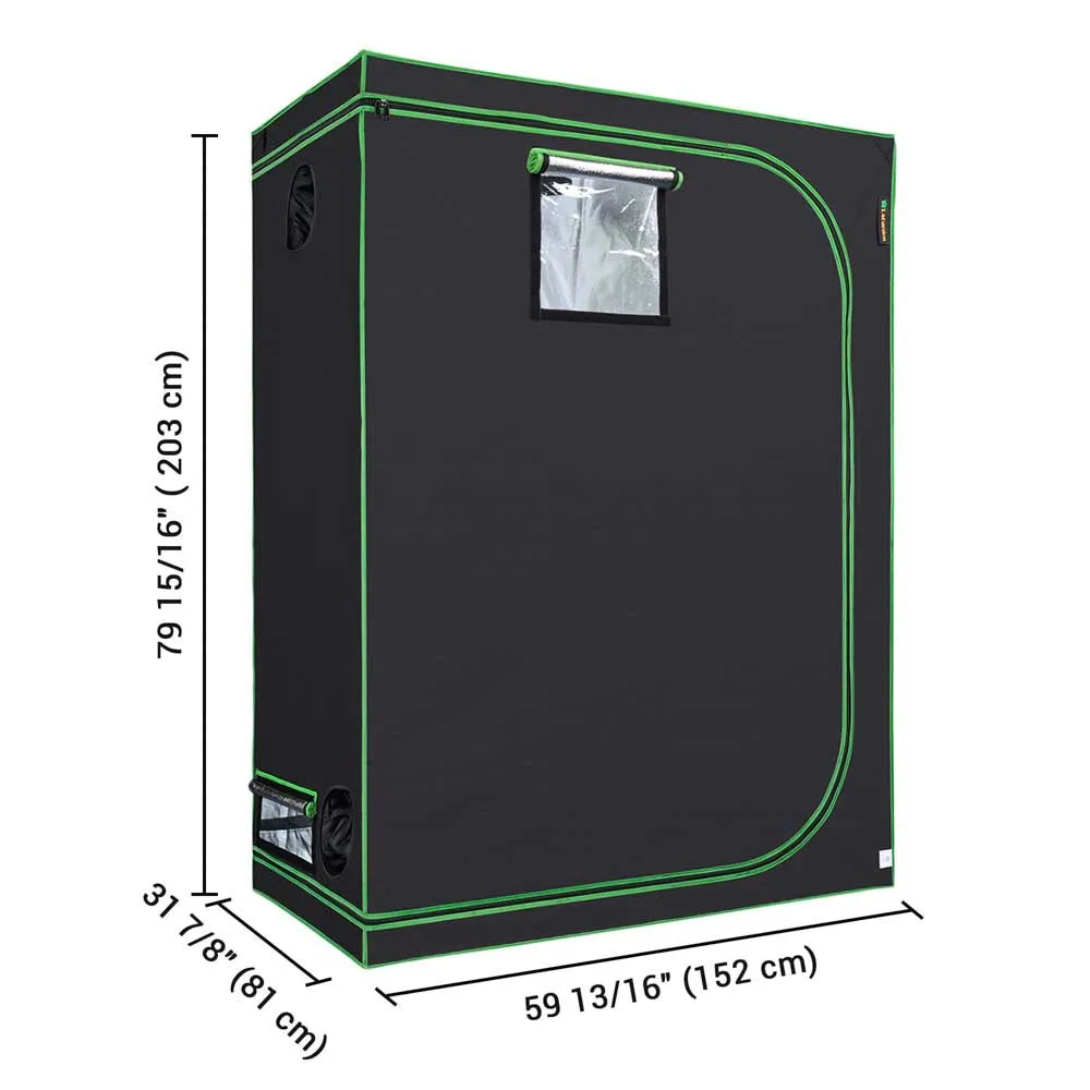 TheLAShop Hydroponic Mylar Reflective Grow Tent 5x2.7x6.7ft