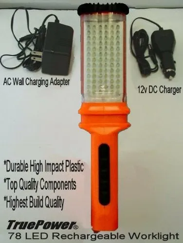 True Power Pro-Quality 78 Led Rechargeable Work Light