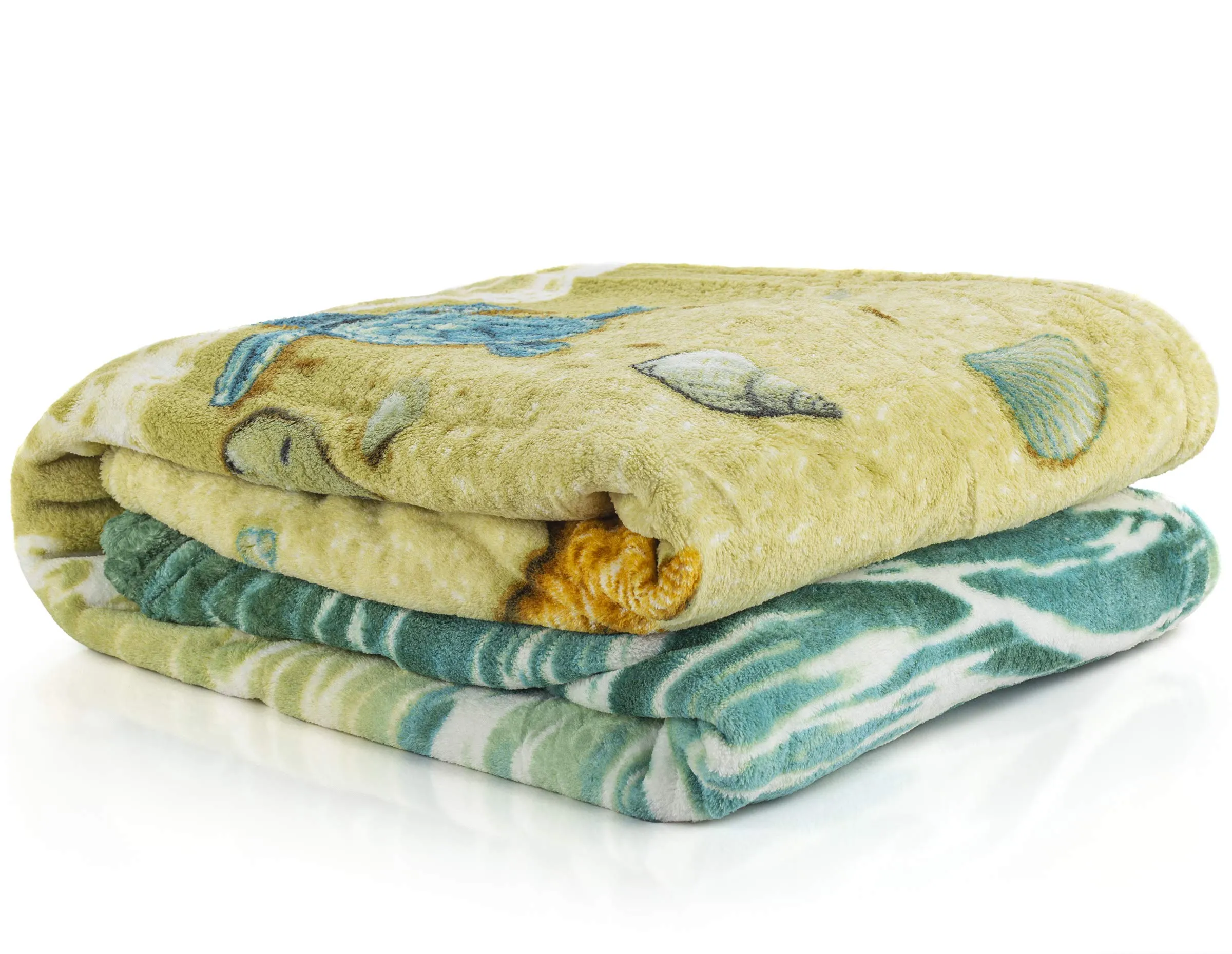 Turtles On The Beach Super Soft Plush Fleece Throw Blanket