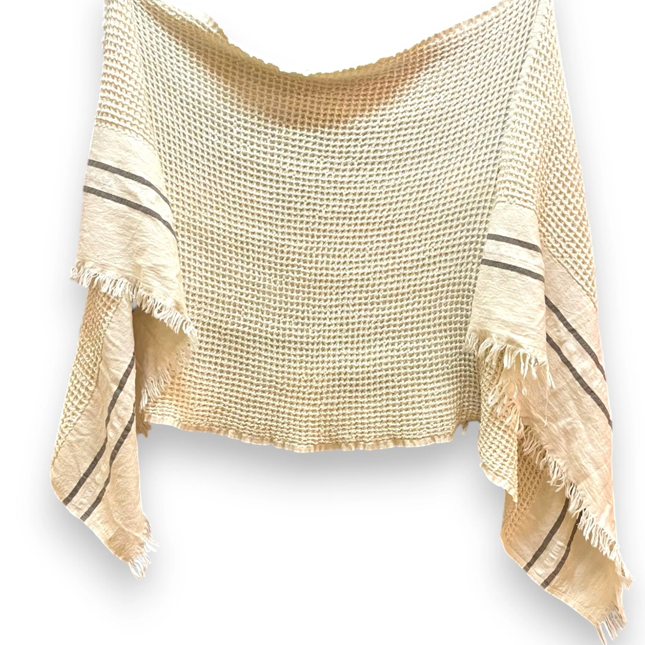 Waffle Design Turkish Towel Throw