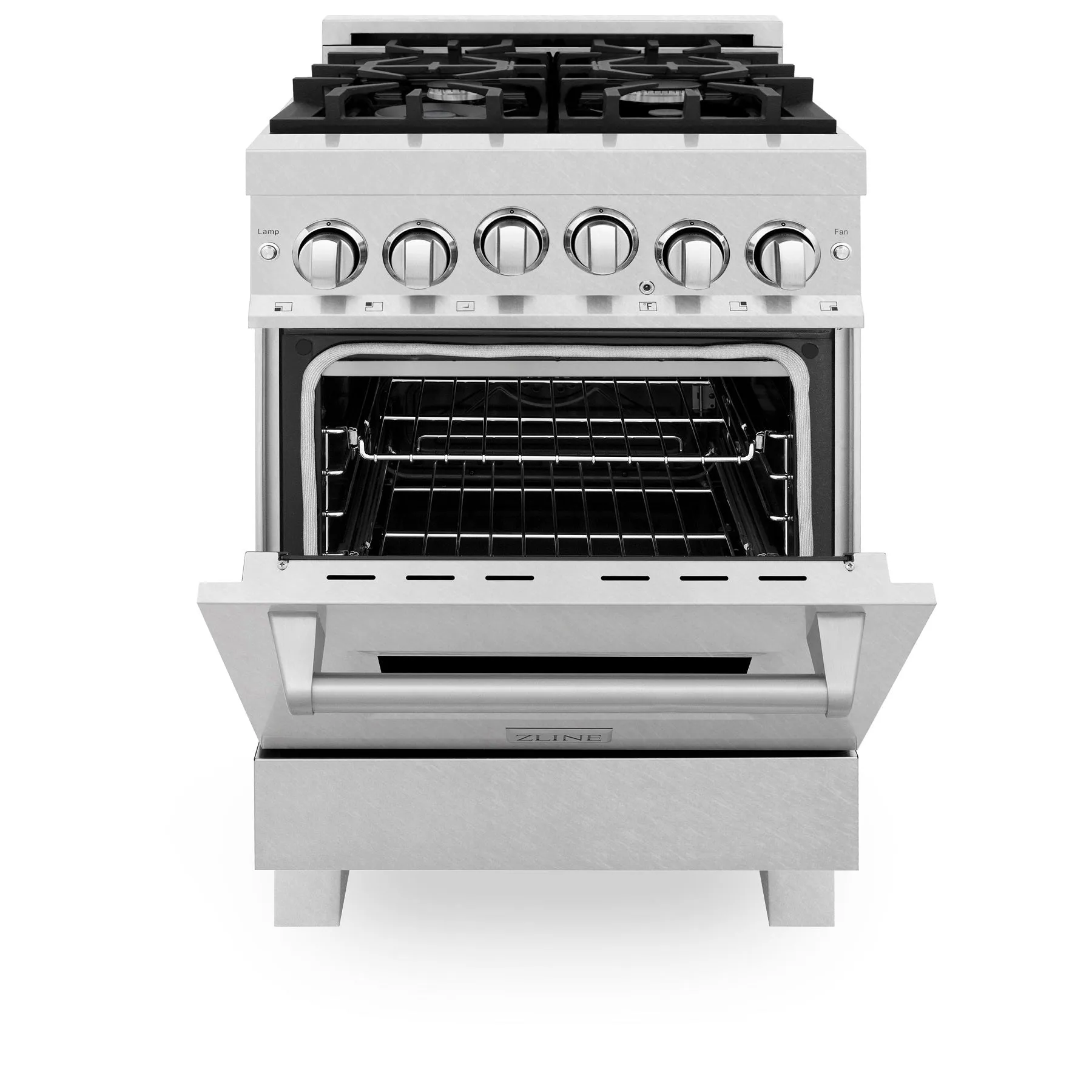 ZLINE 24" 2.8 cu. ft. Range with Gas Stove and Gas Oven in DuraSnow® Stainless Steel (RGS-SN-24)