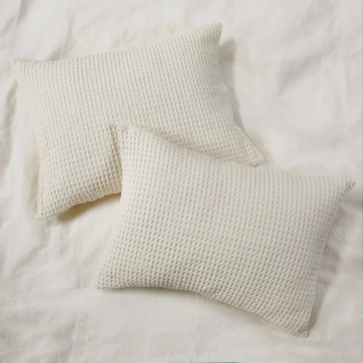 Zuma Cream Blankets & Shams